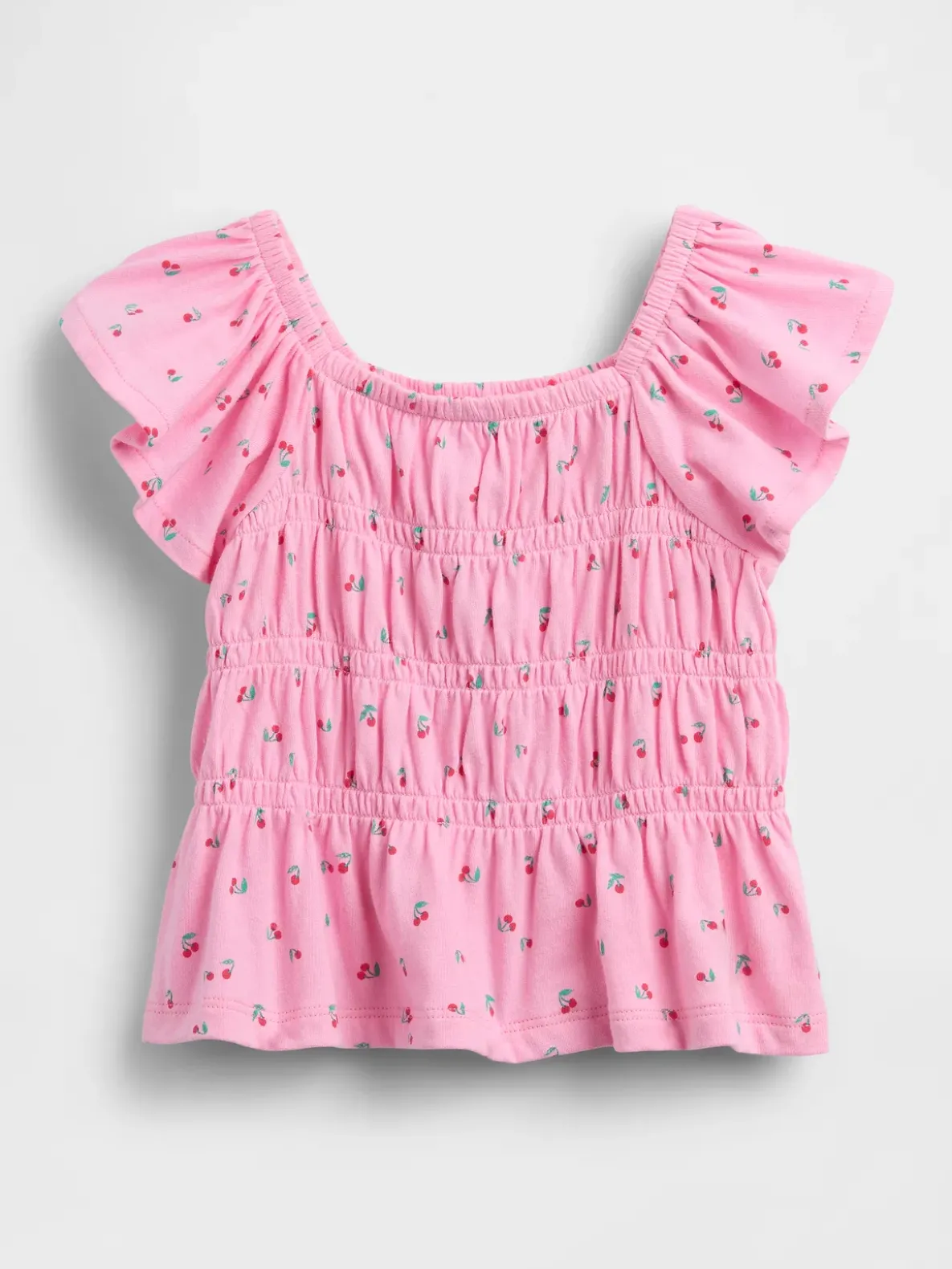 Baby & Toddler Smocked Flutter-Sleeve Top