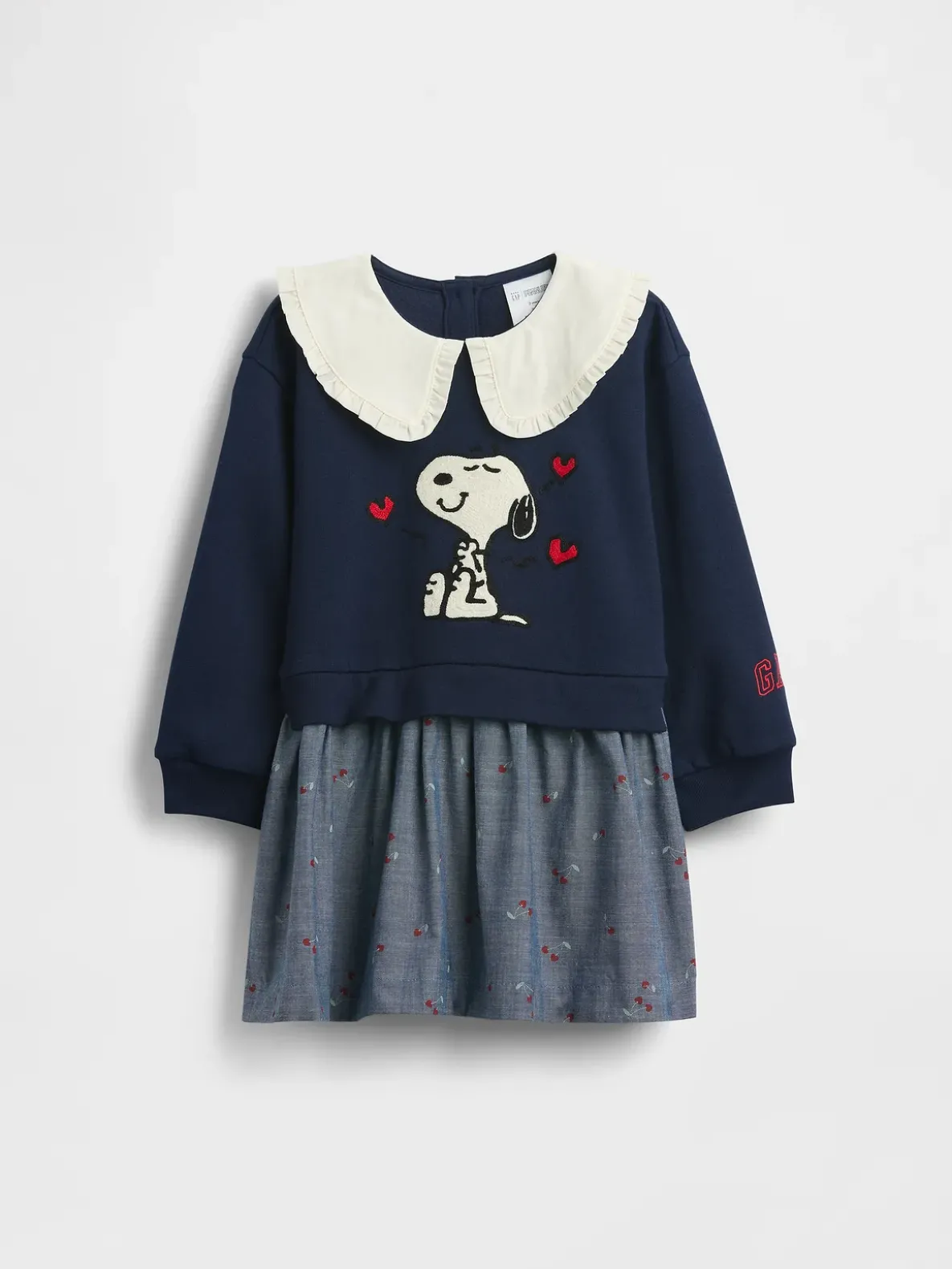 Baby & Toddler Snoopy Ruffle Collar Sweatshirt Dress