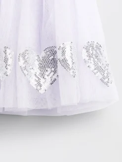 Baby & Toddler Tulle & Sequin Heart Skirt