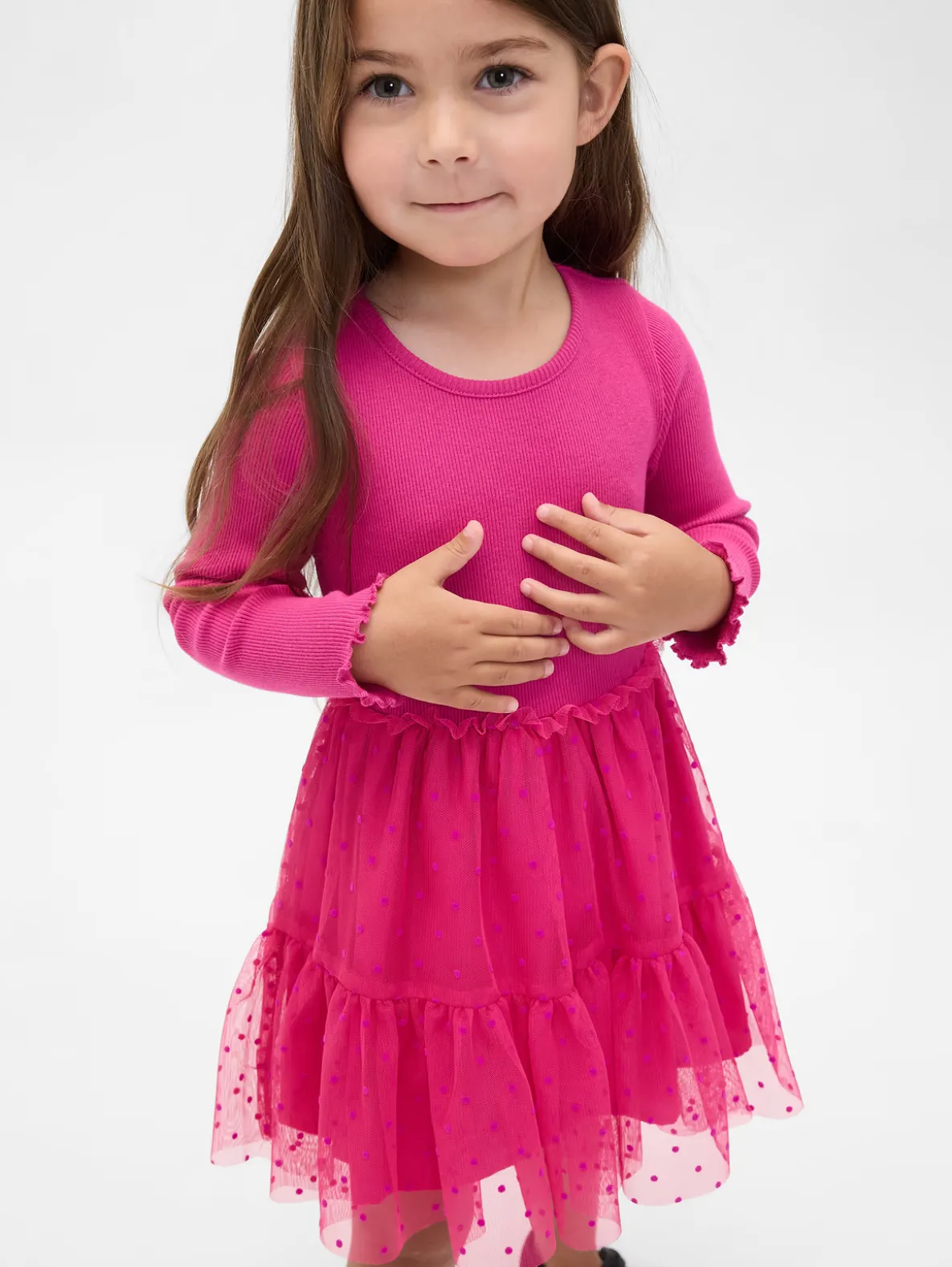 Baby & Toddler Tulle Mixed Media Dress