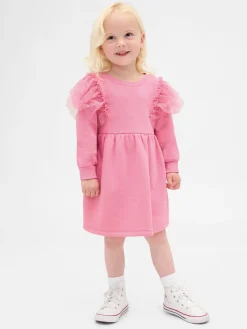 Baby & Toddler Tulle Sweatshirt Dress