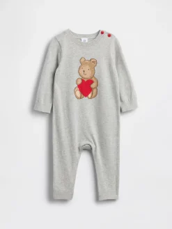 Baby Brannan Bear Heart Sweater One-Piece