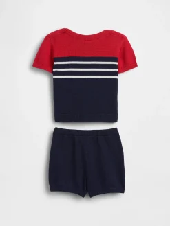 Baby Colorblock Sweater Outfit Set