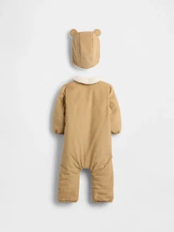 Baby Corduroy & Sherpa One-Piece Outfit Set