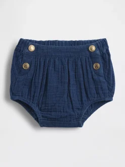 Baby Cotton Gauze Denim Sailor Bloomers