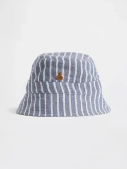 Baby Cotton Gauze Stripe Bucket Hat