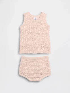 Baby Crochet Tank Outfit Set