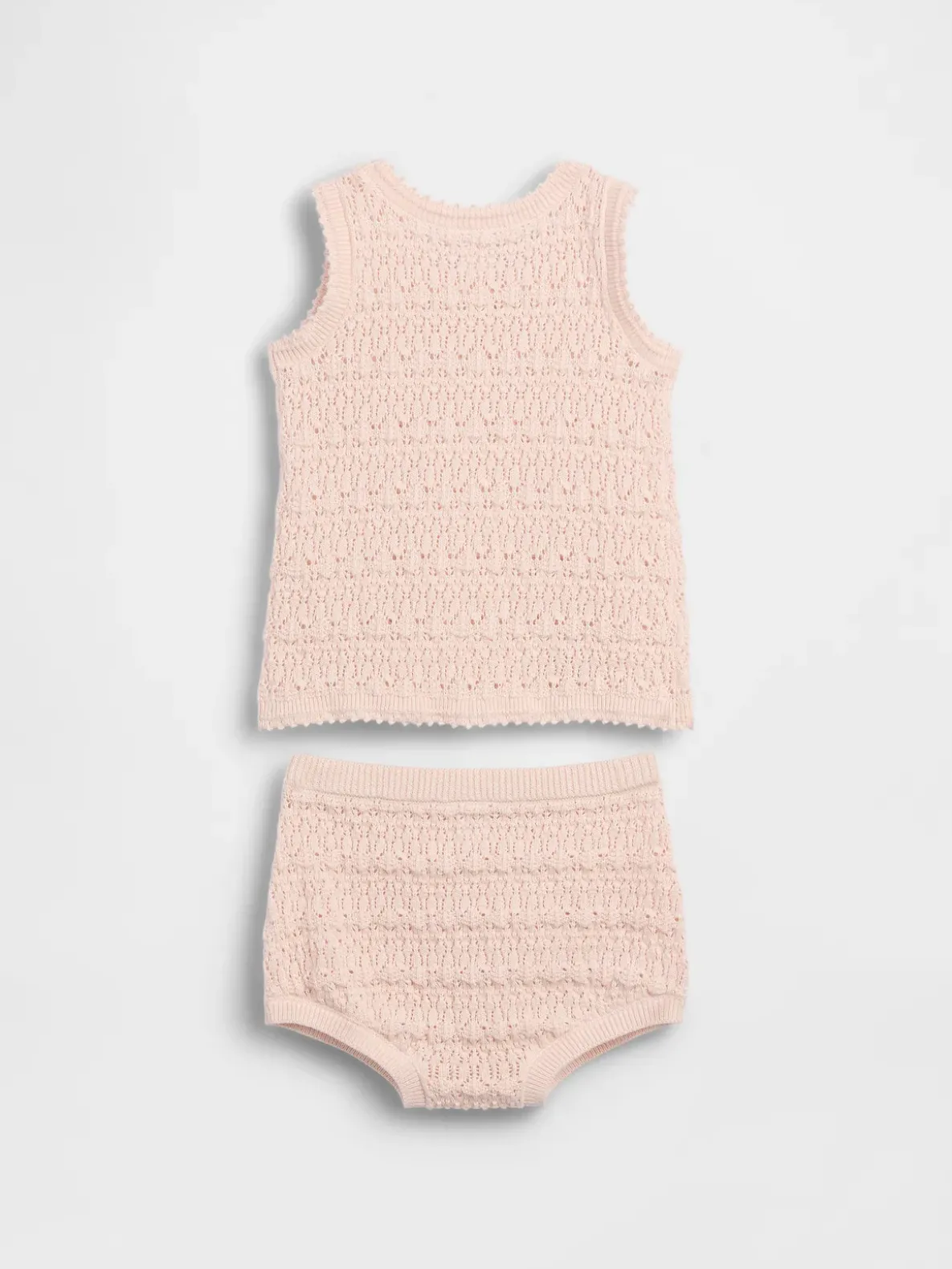 Baby Crochet Tank Outfit Set