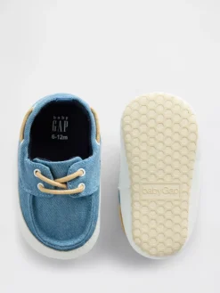 Baby Denim Boat Shoes