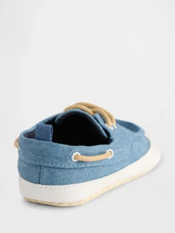 Baby Denim Boat Shoes