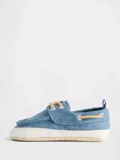 Baby Denim Boat Shoes