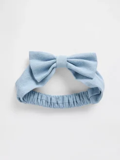 Baby Denim Bow Headband