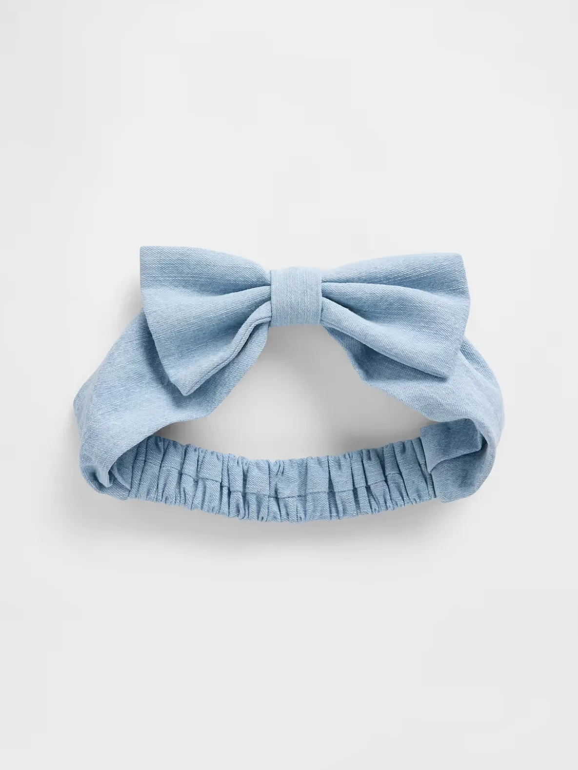 Baby Denim Bow Headband