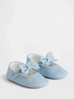 Baby Denim Bow Mary Jane Shoes