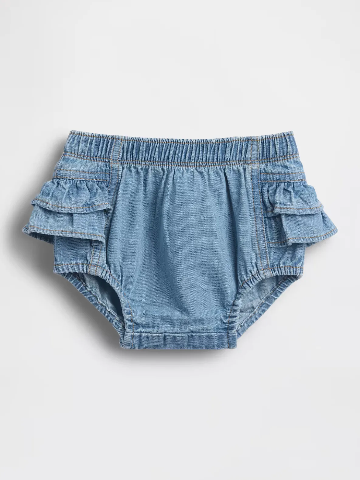 Baby Denim Ruffle Bloomers