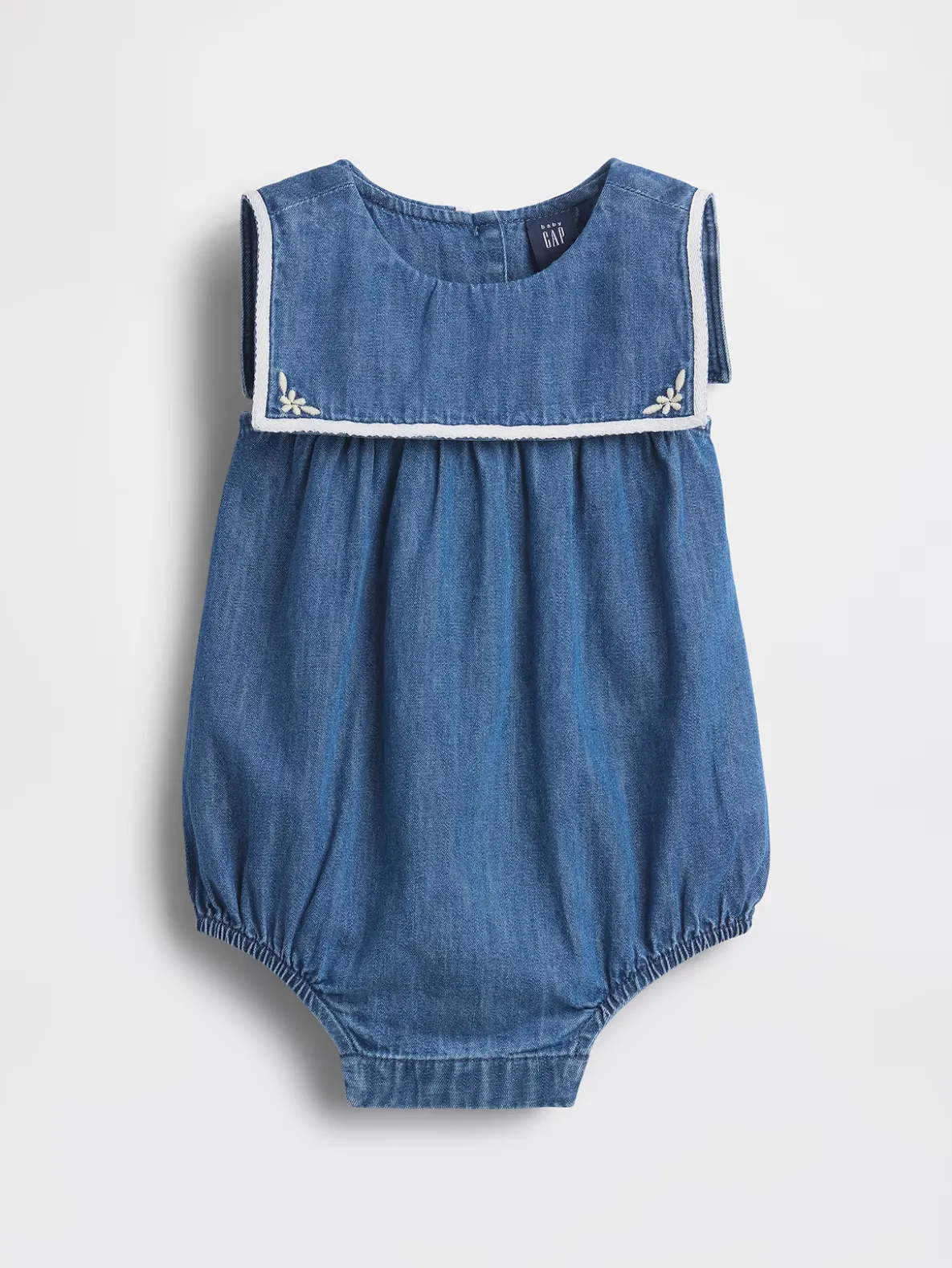 Baby Denim Sailor Bubble Bodysuit