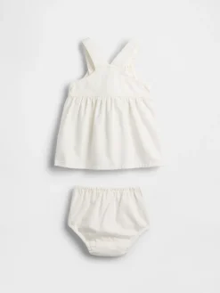 Baby Denim Strawberry Skirtall Set