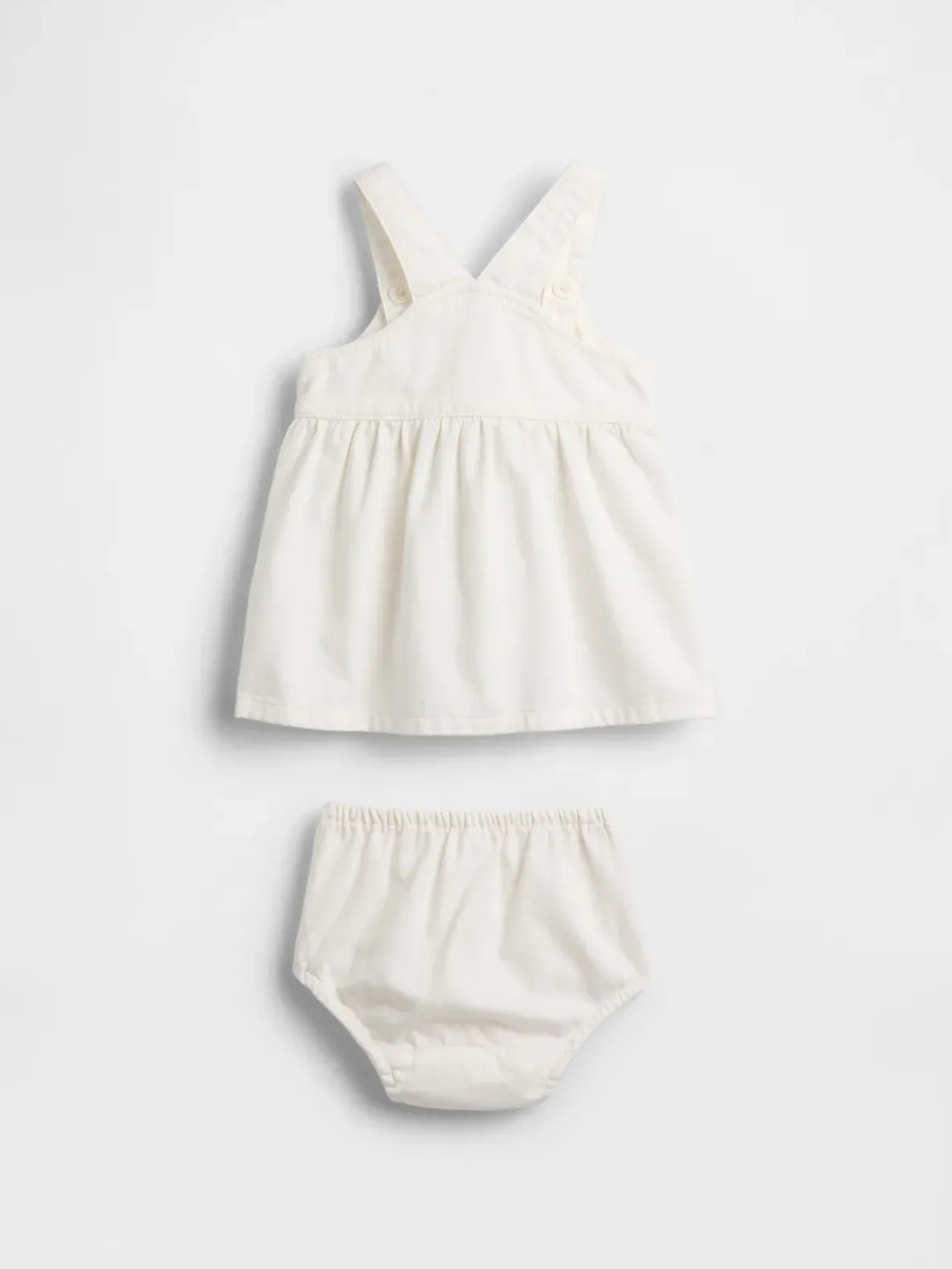 Baby Denim Strawberry Skirtall Set