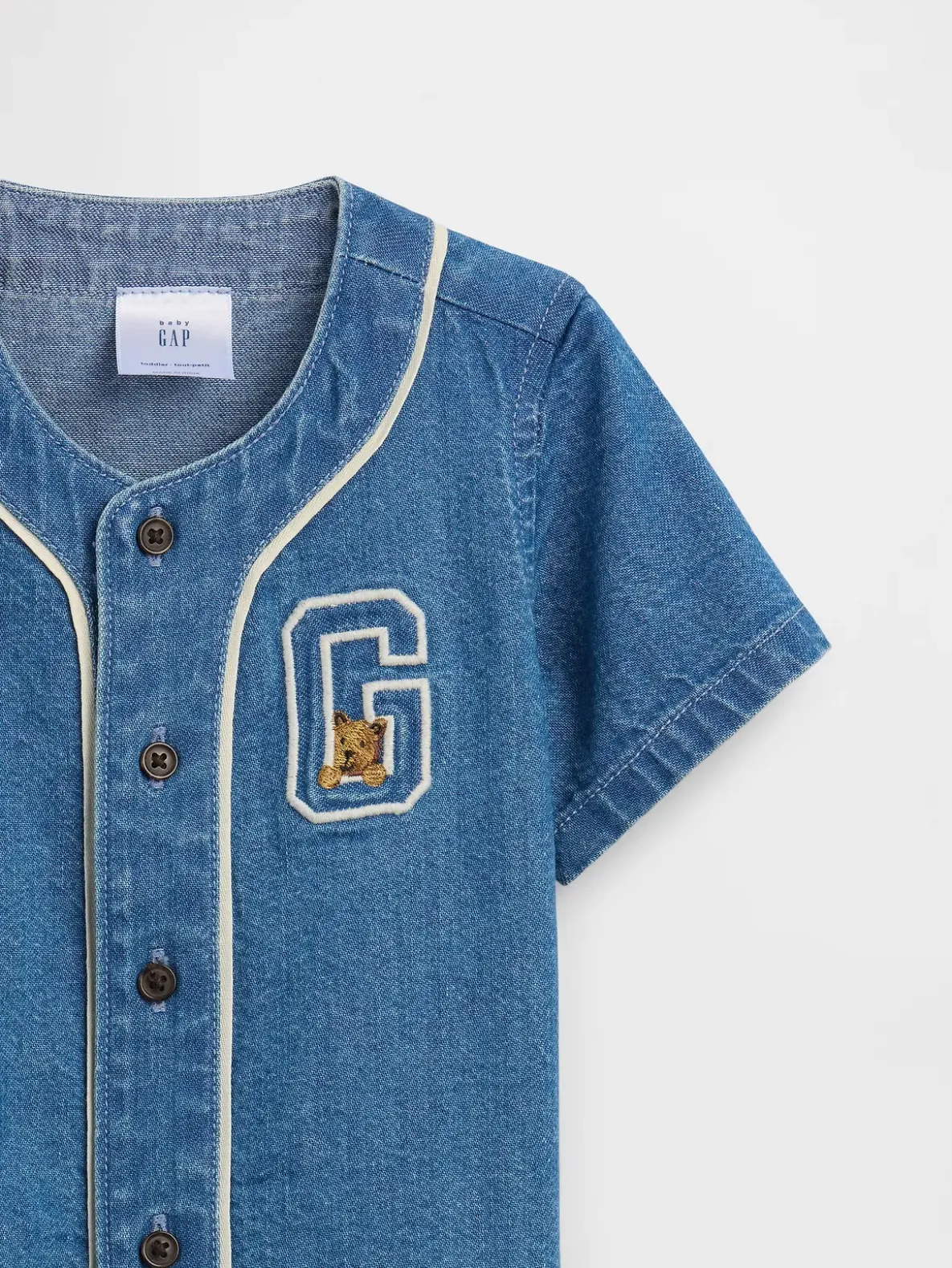 Baby Denim Varsity Outfit Set