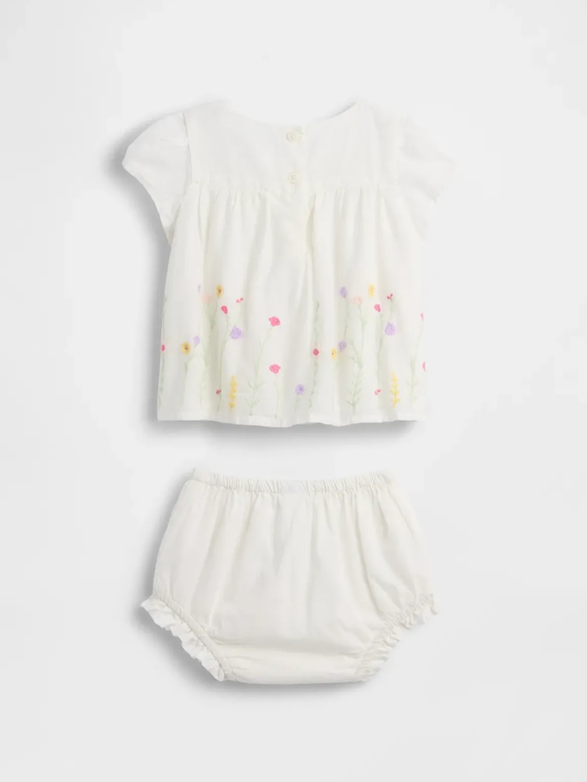 Baby Embroidered Floral Outfit Set