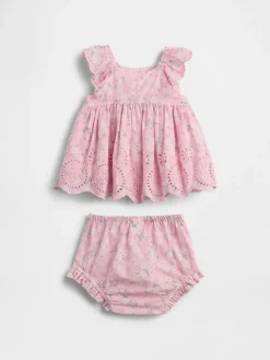 Baby Eyelet Outfit Set