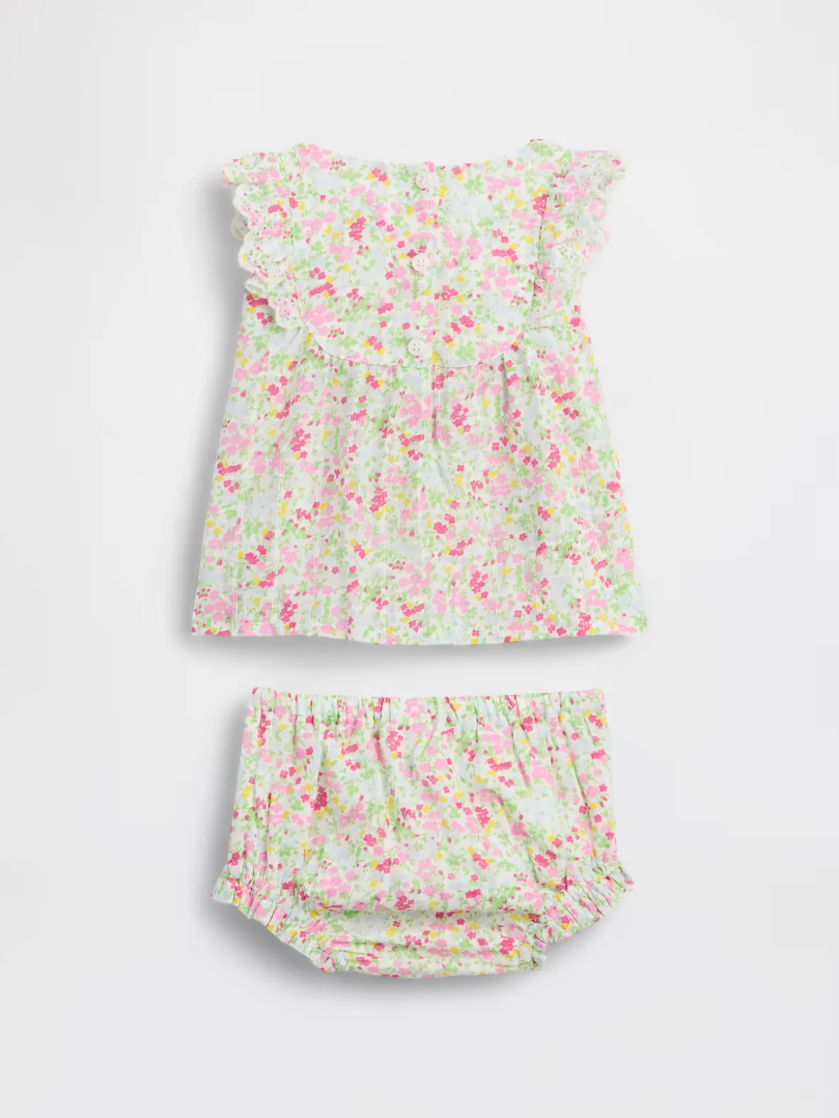 Baby Eyelet Ruffle Outfit Set