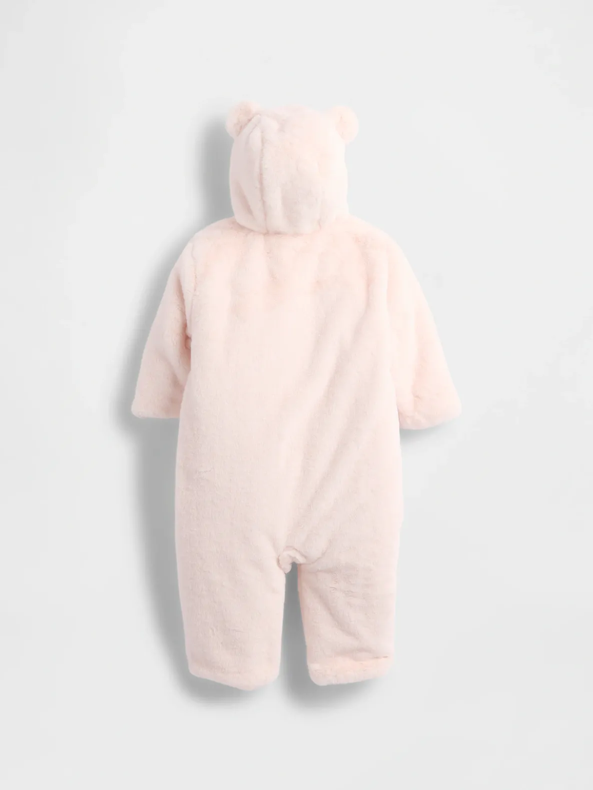 Baby Faux Fur Bear Hooded One-Piece