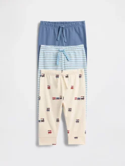 Baby First Favorites Organic Cotton Pull-On Pants (3-Pack)