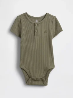 Baby First Favorites TinyRib Henley Bodysuit