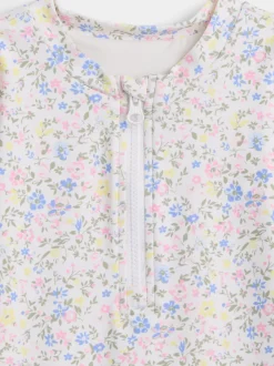 Baby Floral Rash Guard Swim Set