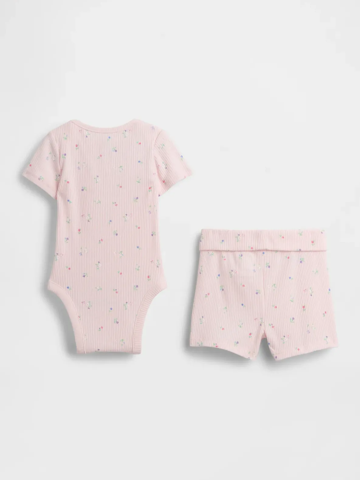 Baby Grow-With-Me TinyRib Short Set