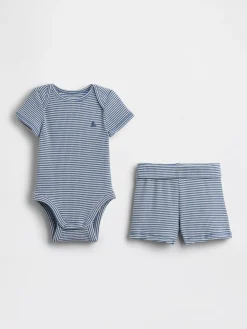 Baby Grow-With-Me TinyRib Short Set