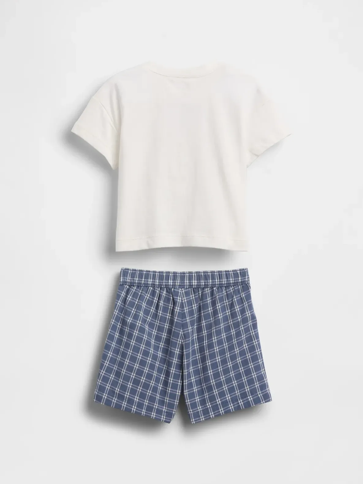 Baby Lobster Graphic T-Shirt & Plaid Short Set