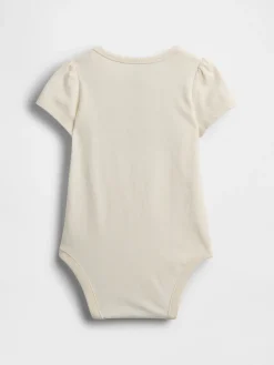 Baby Organic Cotton Floral Logo Bodysuit
