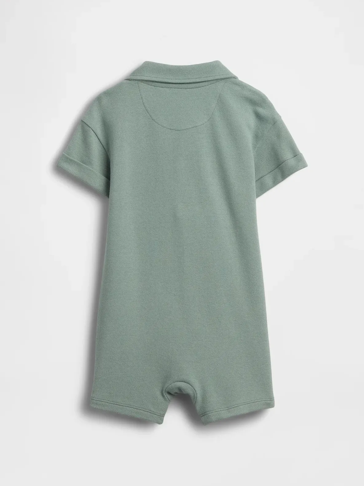 Baby Pique Polo Shorty One-Piece