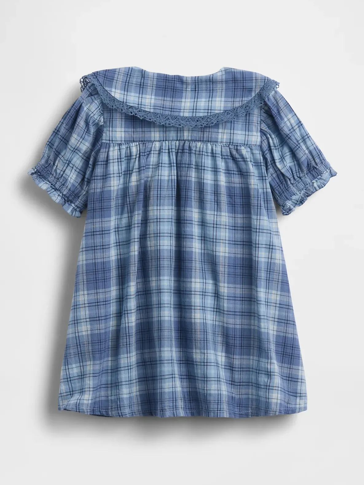 Baby Plaid Ruffle Collar Dress