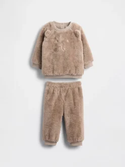 Baby Sherpa Bear Outfit Set