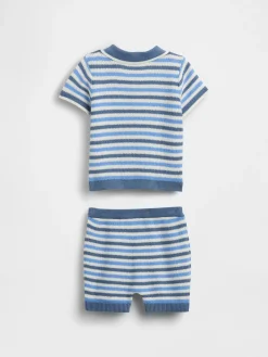 Baby Sweater Polo Outfit Set