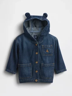 Baby UltraSoft Denim Hooded Jacket