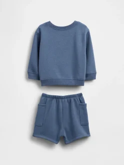 Baby VintageSoft Bear Pocket Outfit Set