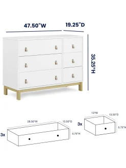 babyGap Legacy Pulls 6 Drawer Dresser
