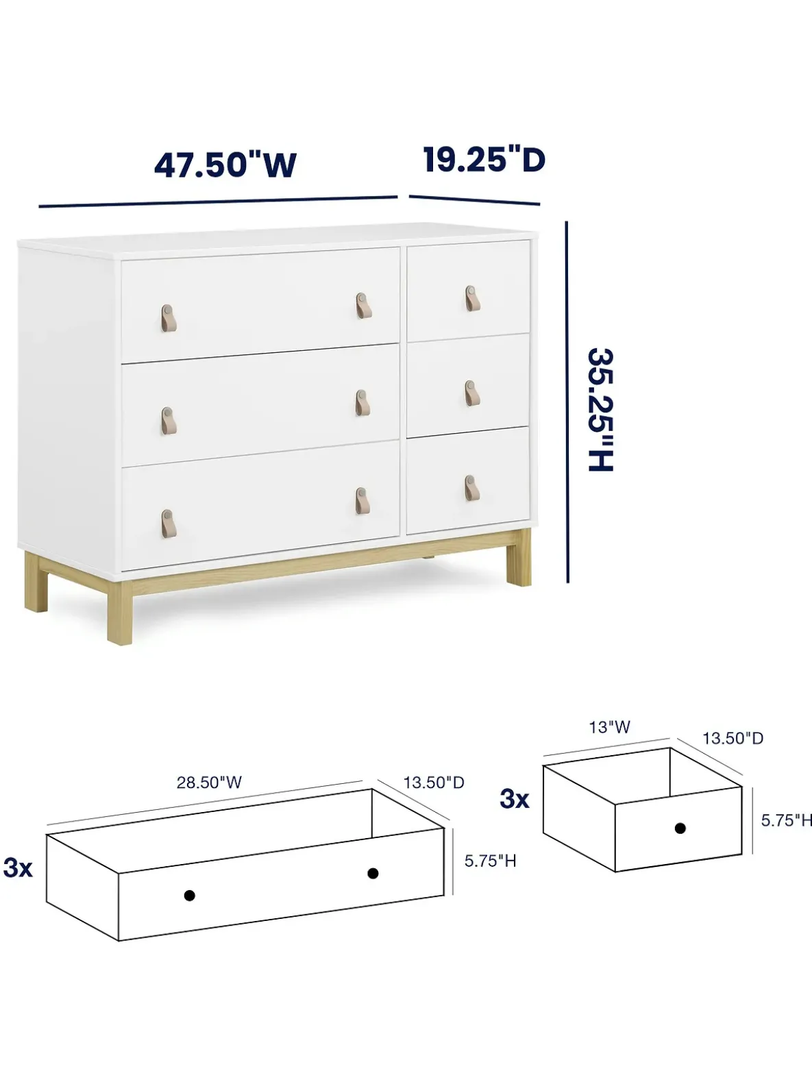 babyGap Legacy Pulls 6 Drawer Dresser
