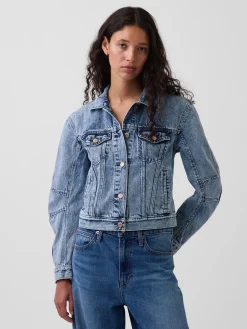 Barrel-Sleeve Icon Denim Jacket