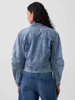 Barrel-Sleeve Icon Denim Jacket