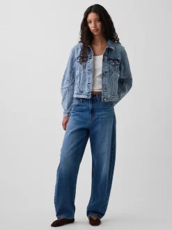 Barrel-Sleeve Icon Denim Jacket