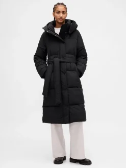 Belted Long Puffer Coat