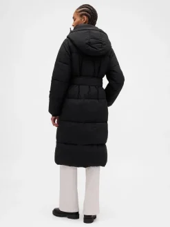 Belted Long Puffer Coat