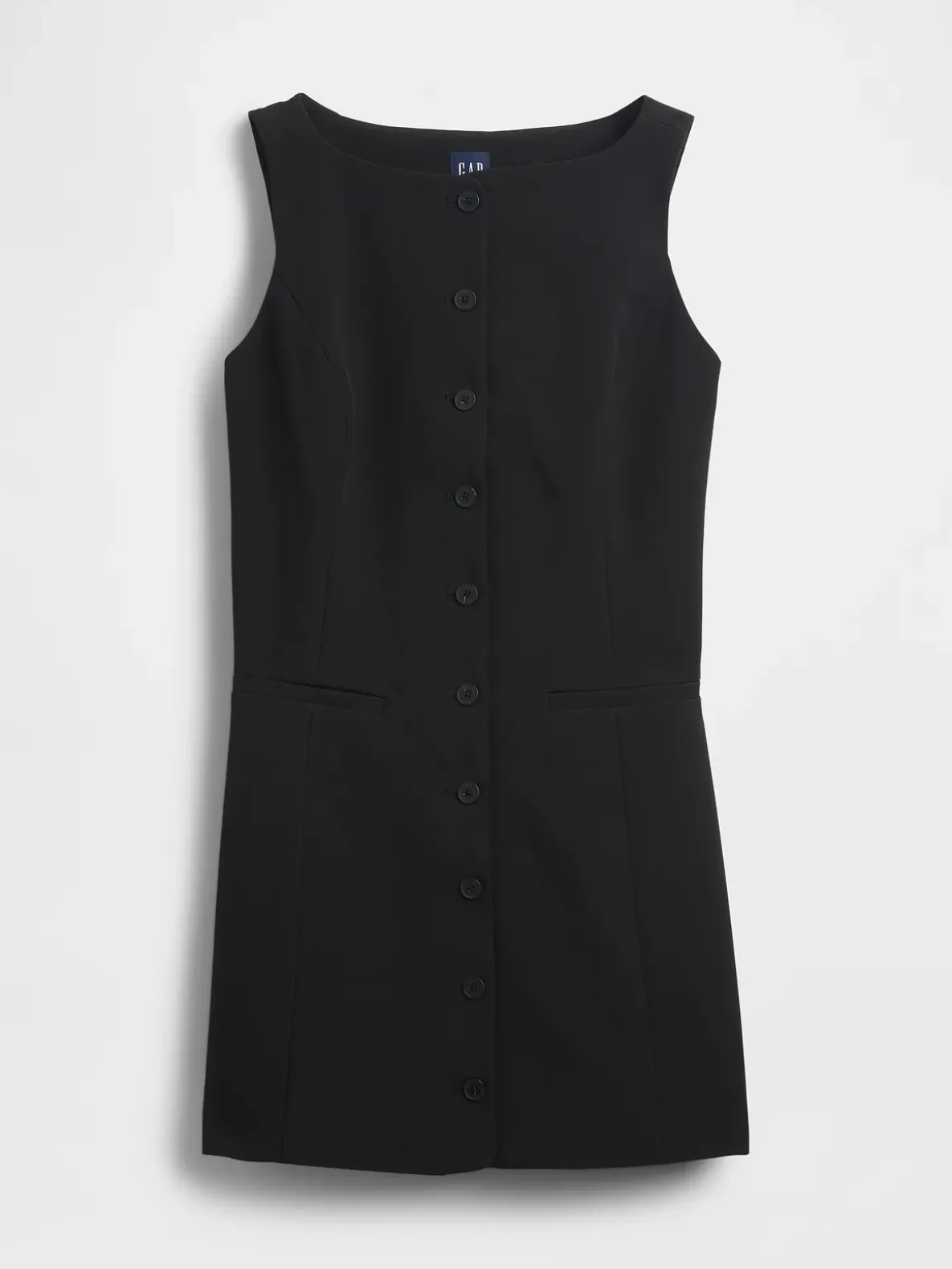 BiStretch Button-Front Mini Dress
