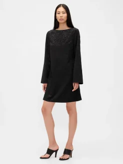 Boatneck Mini Shift Dress