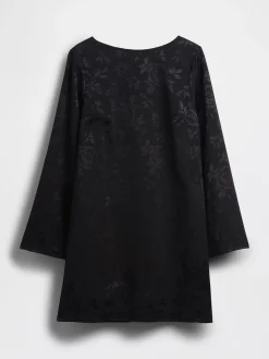 Boatneck Mini Shift Dress